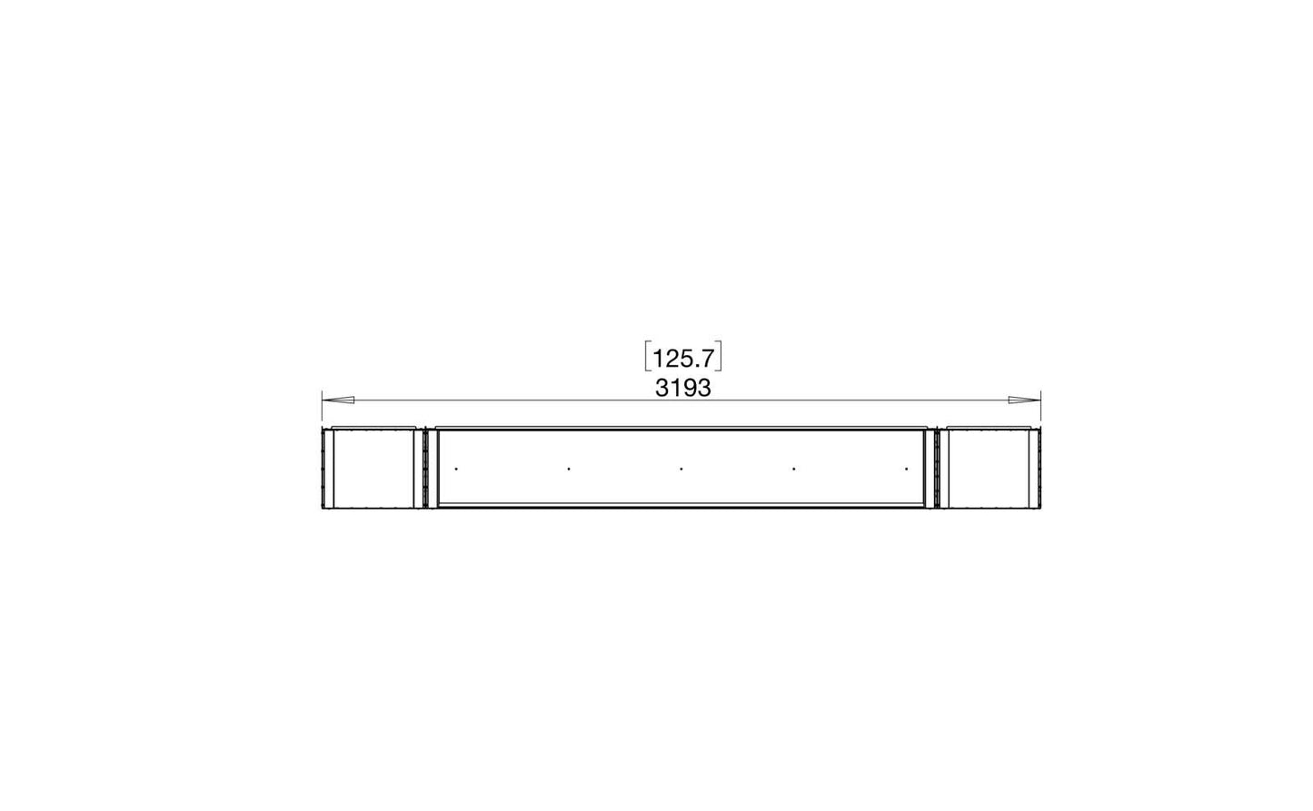 EcoSmart - Flex Fireplace 122BY.BX2 - Bay - Black