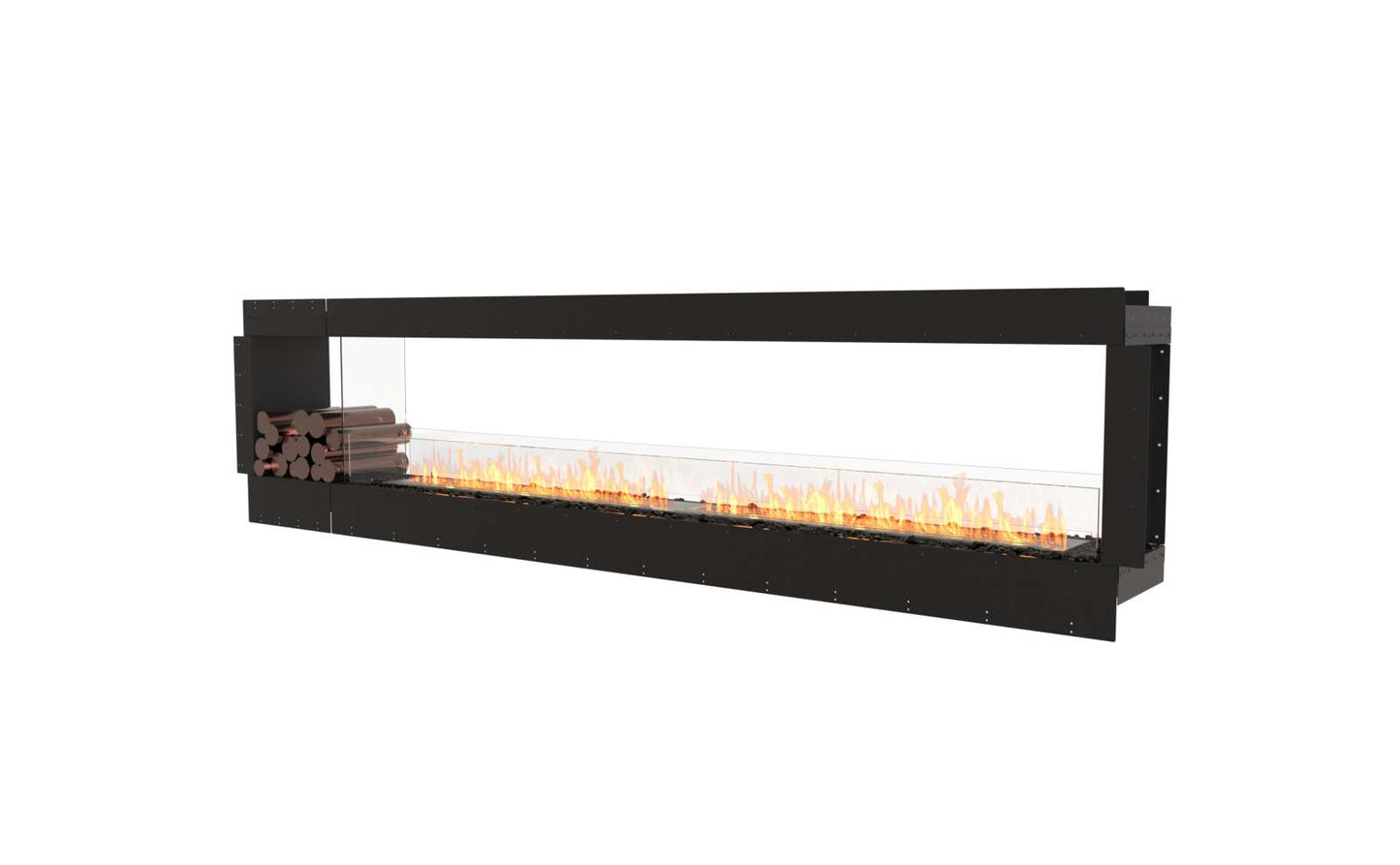 EcoSmart - Flex Fireplace 122DB.BX1 - Double Sided - Black