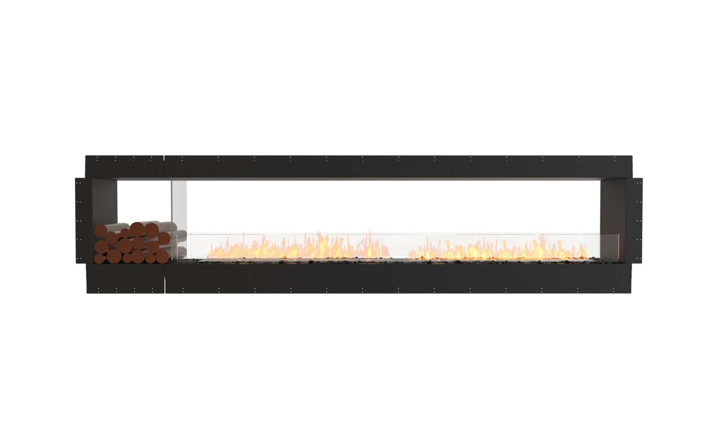 EcoSmart - Flex Fireplace 122DB.BX1 - Double Sided - Black