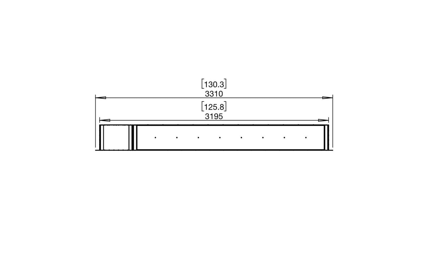 EcoSmart - Flex Fireplace 122DB.BX1 - Double Sided - Black