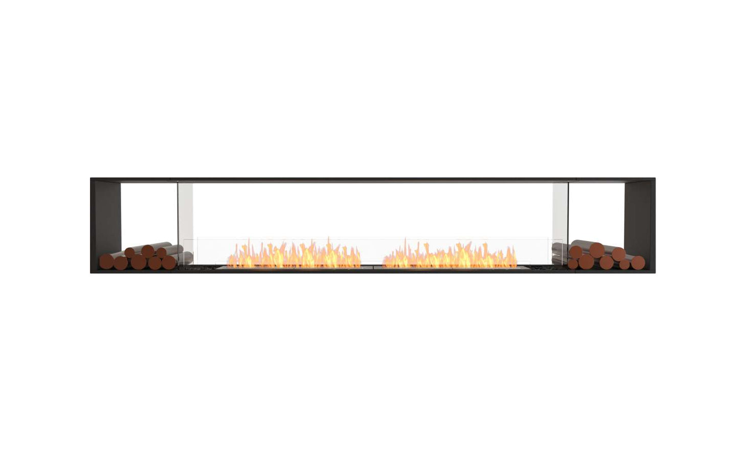 EcoSmart - Flex Fireplace 122DB.BX2 - Double Sided - Black