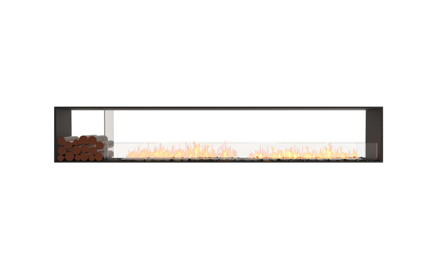 EcoSmart - Flex Fireplace 122DB.BX1 - Double Sided - Black
