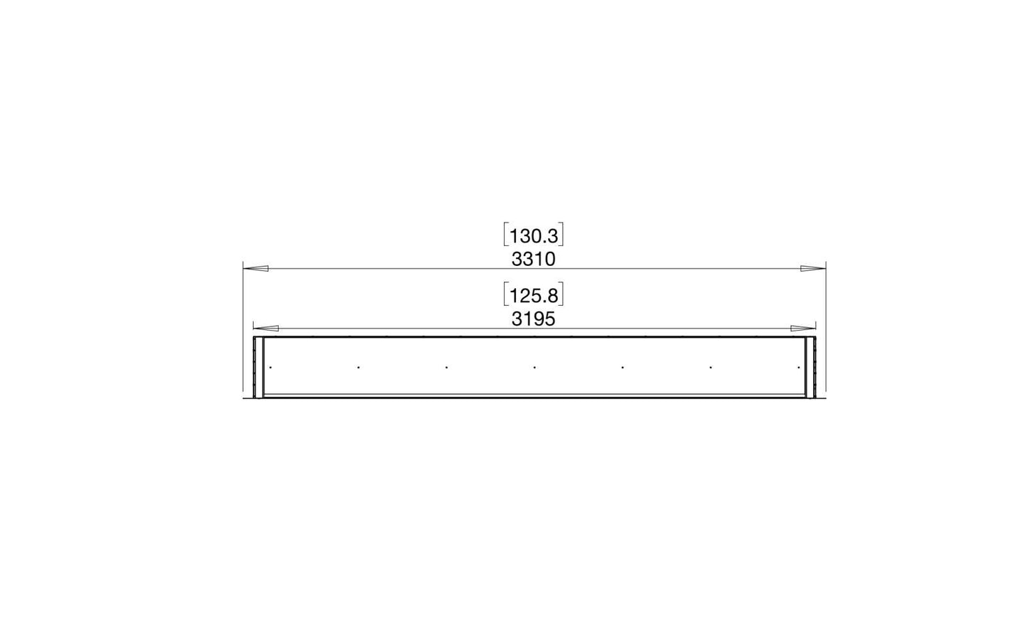 EcoSmart - Flex Fireplace 122DB - Double Sided - Black