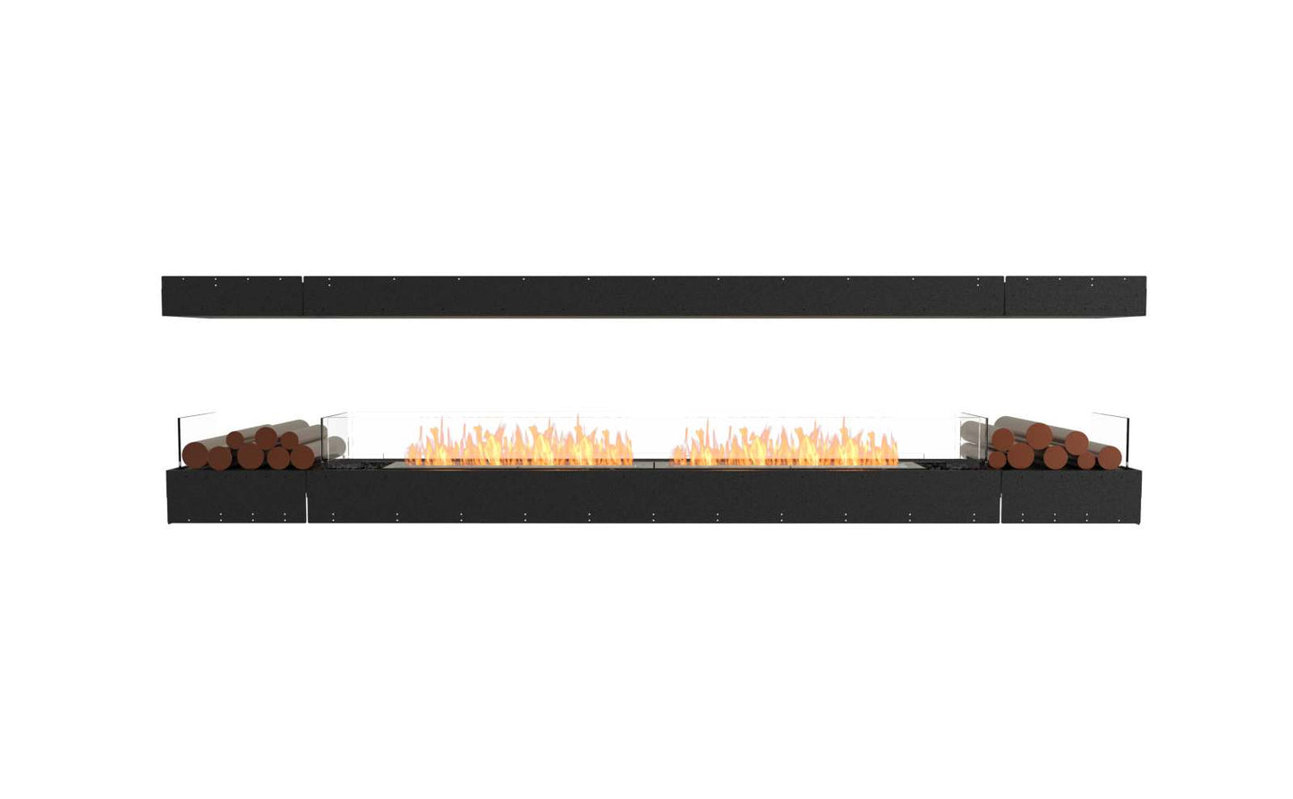 EcoSmart - Flex Fireplace 122IL.BX2 - Island - Black