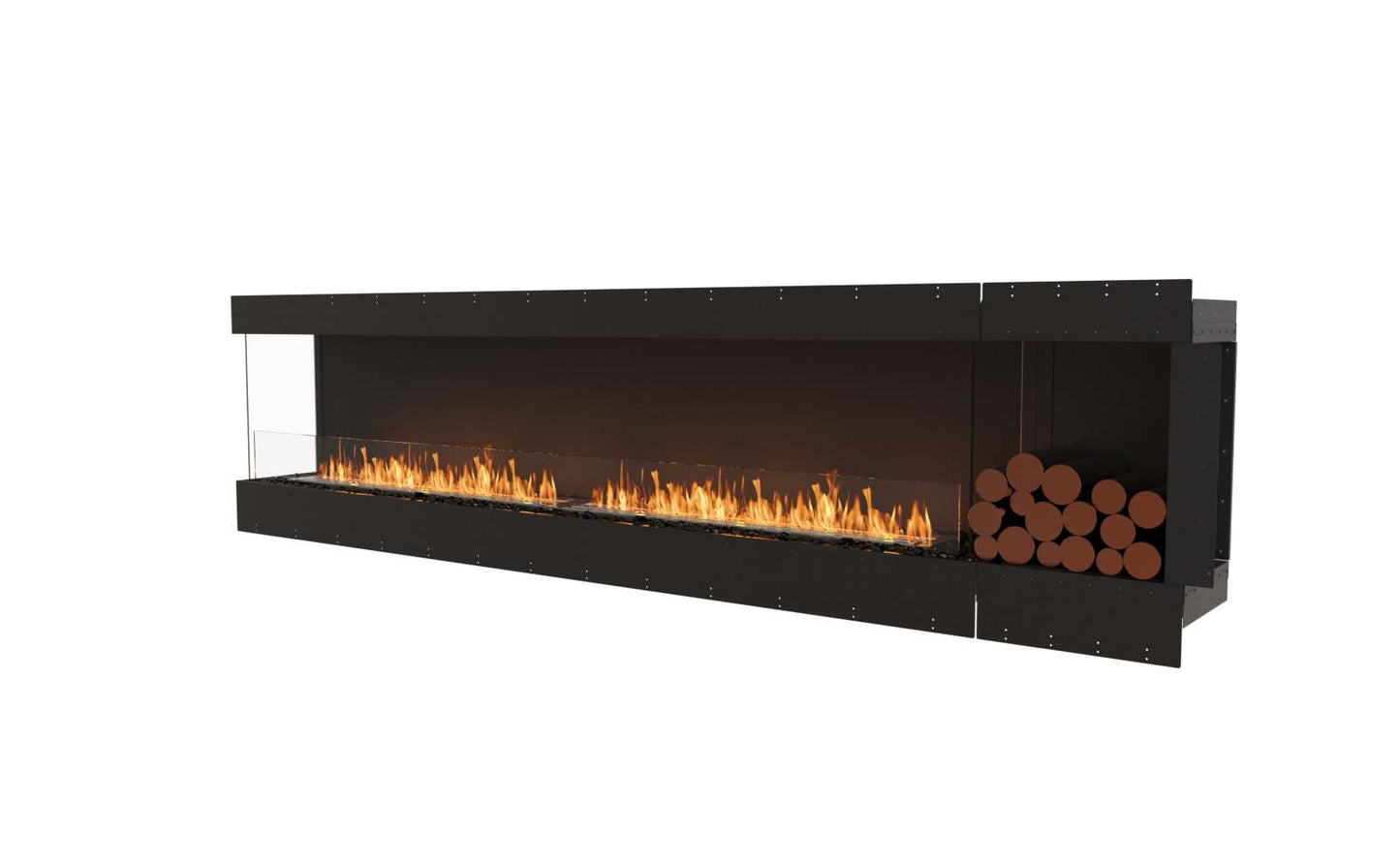 EcoSmart - Flex Fireplace 122LC.BXR - Left Corner - Black