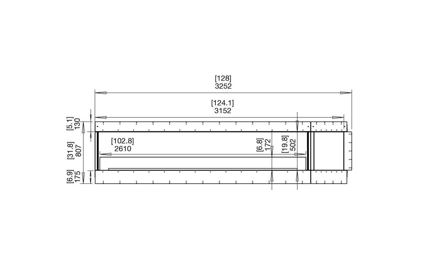 EcoSmart - Flex Fireplace 122LC.BXR - Left Corner - Black