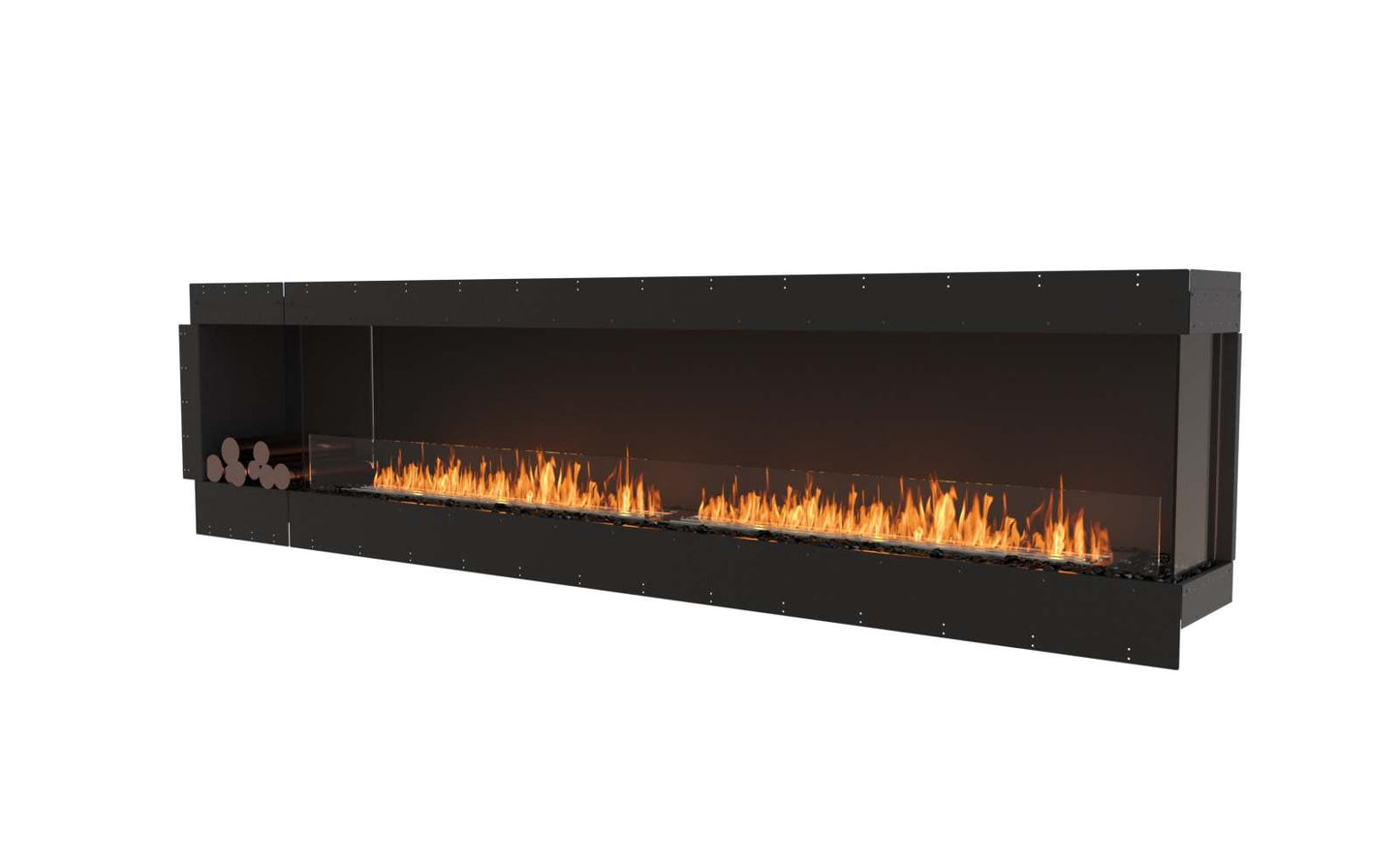 EcoSmart - Flex Fireplace 122RC.BXL - Right Corner - Black