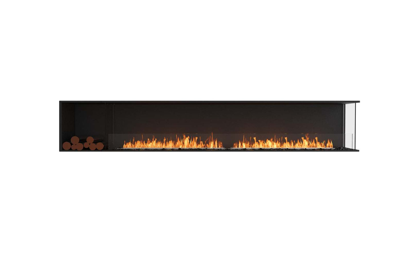 EcoSmart - Flex Fireplace 122RC.BXL - Right Corner - Black
