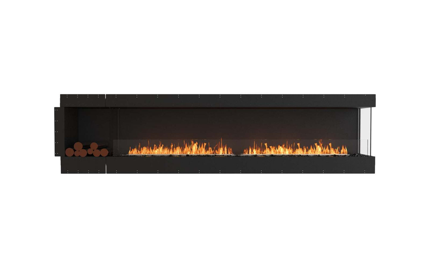 EcoSmart - Flex Fireplace 122RC.BXL - Right Corner - Black