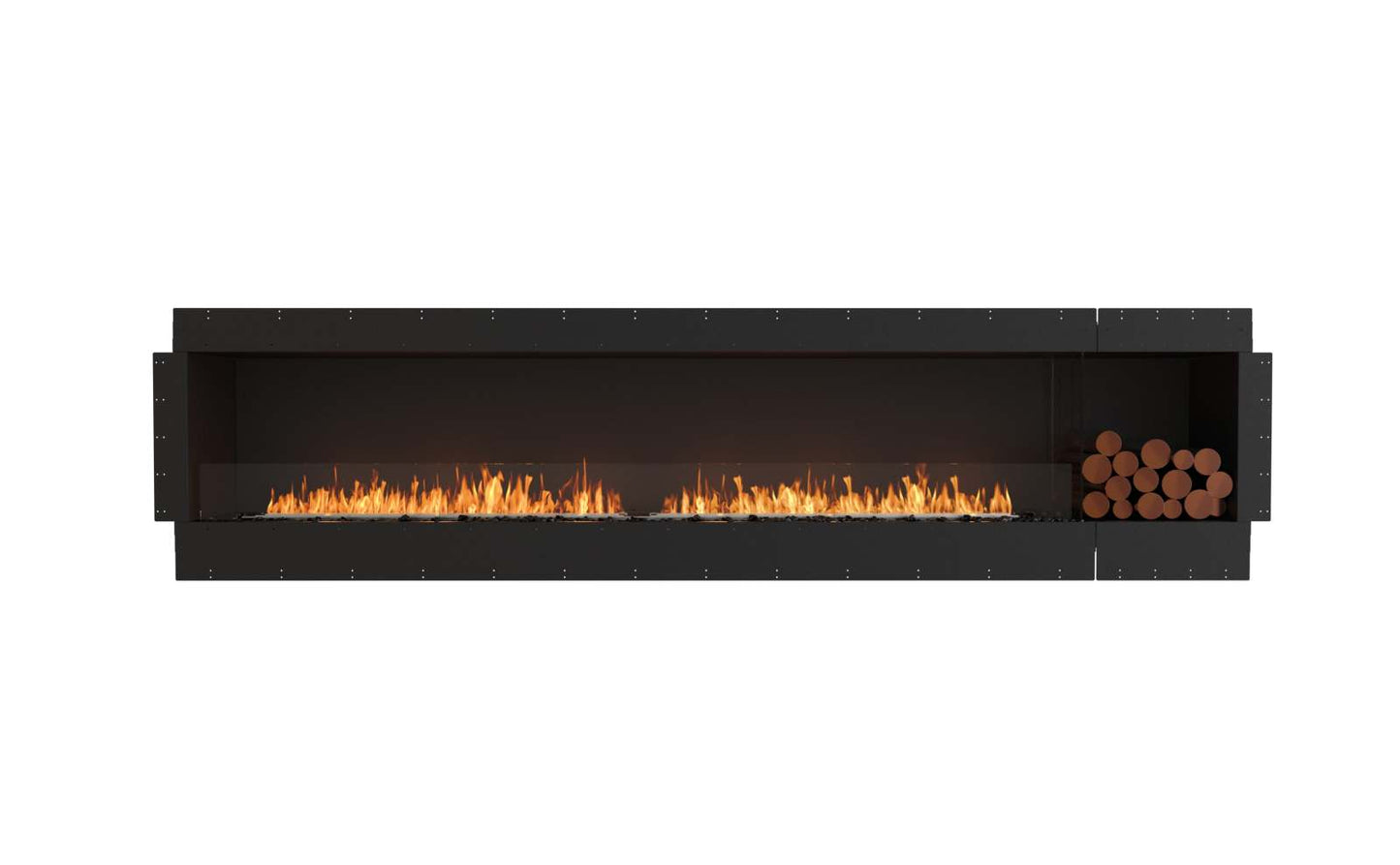 EcoSmart - Flex Fireplace 122SS.BXR - Single Sided - Black