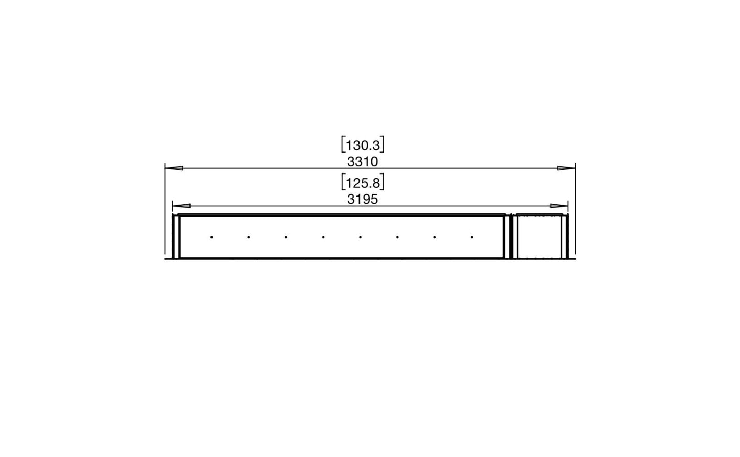 EcoSmart - Flex Fireplace 122SS.BXR - Single Sided - Black