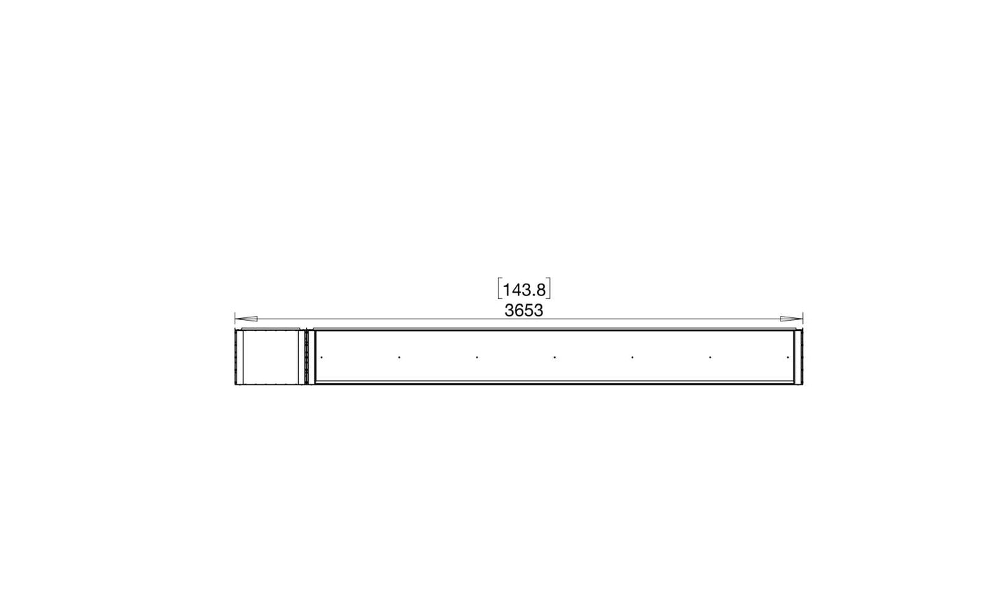 EcoSmart - Flex Fireplace 140BY.BXL - Bay - Black