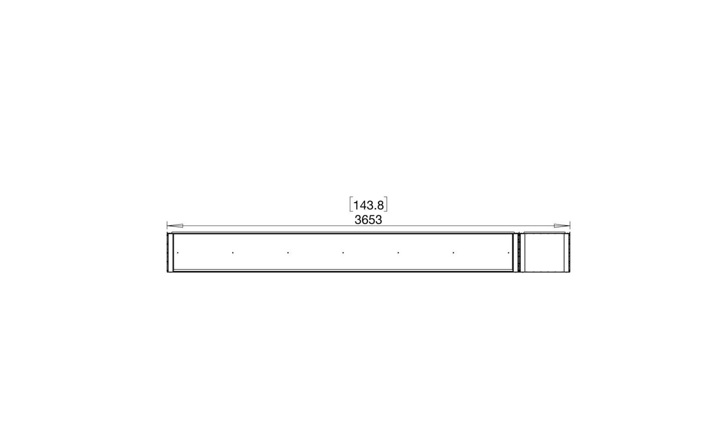 EcoSmart - Flex Fireplace 140BY.BXR - Bay - Black