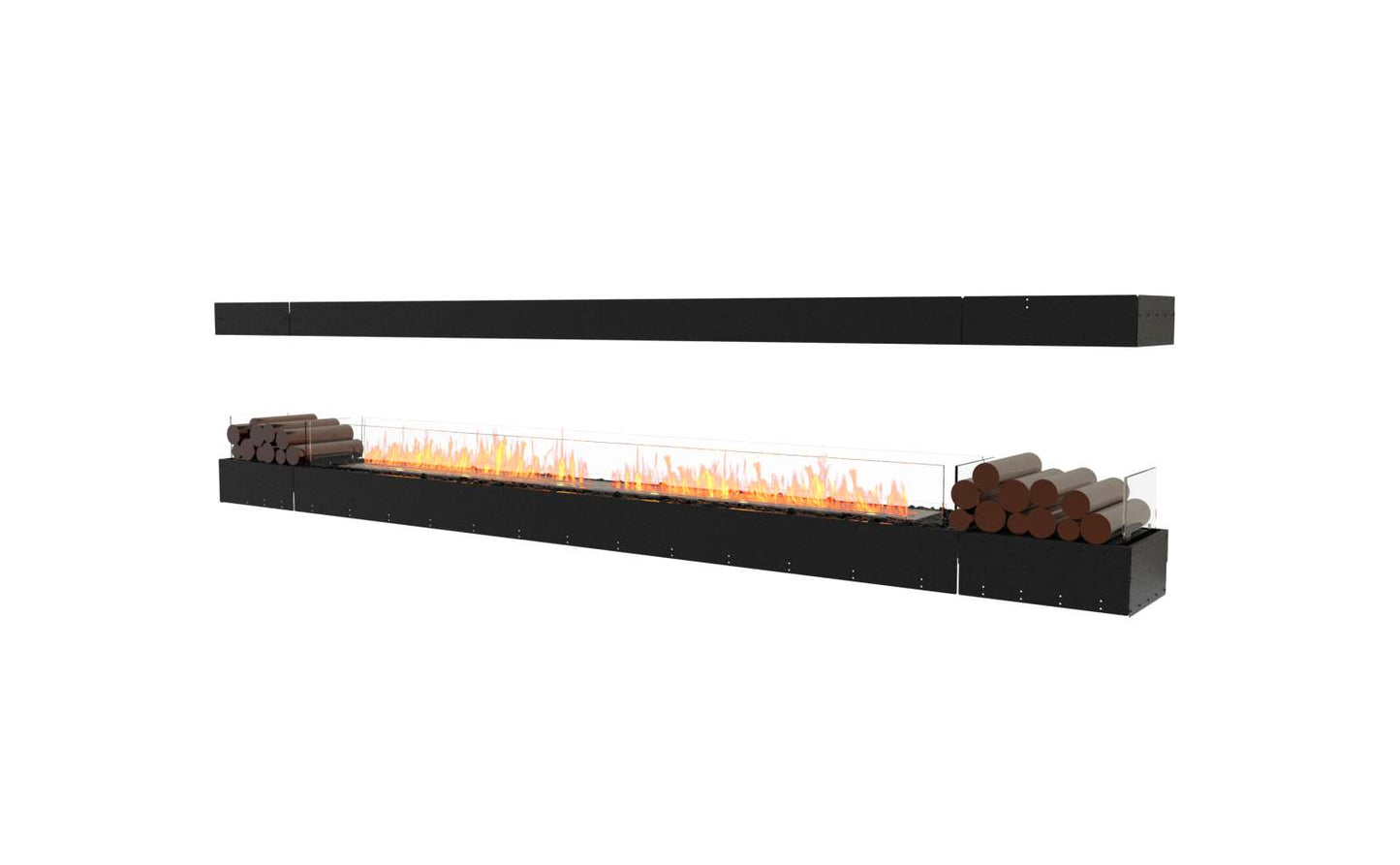 EcoSmart - Flex Fireplace 140IL.BX2 - Island - Black