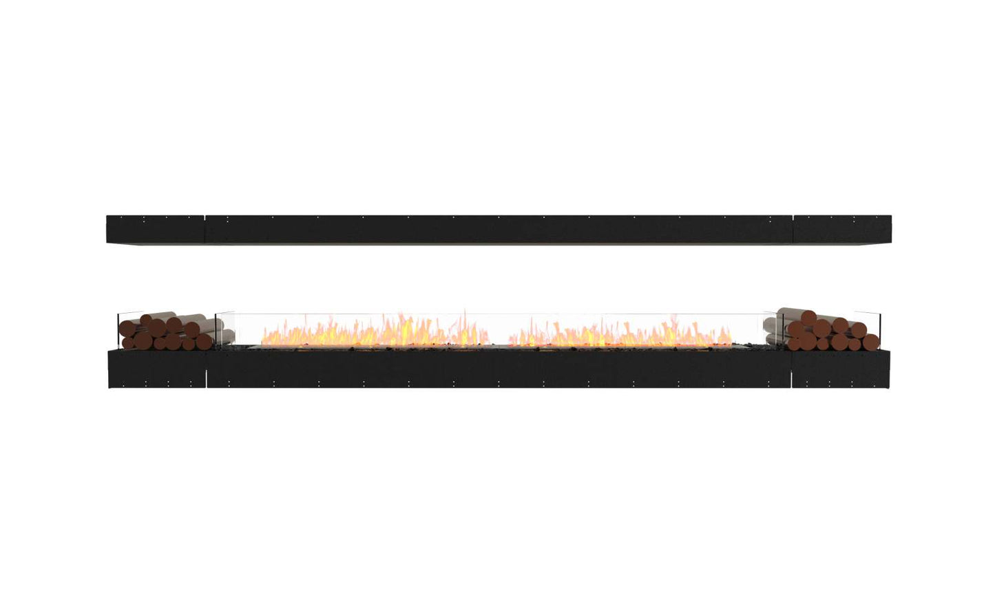 EcoSmart - Flex Fireplace 140IL.BX2 - Island - Black