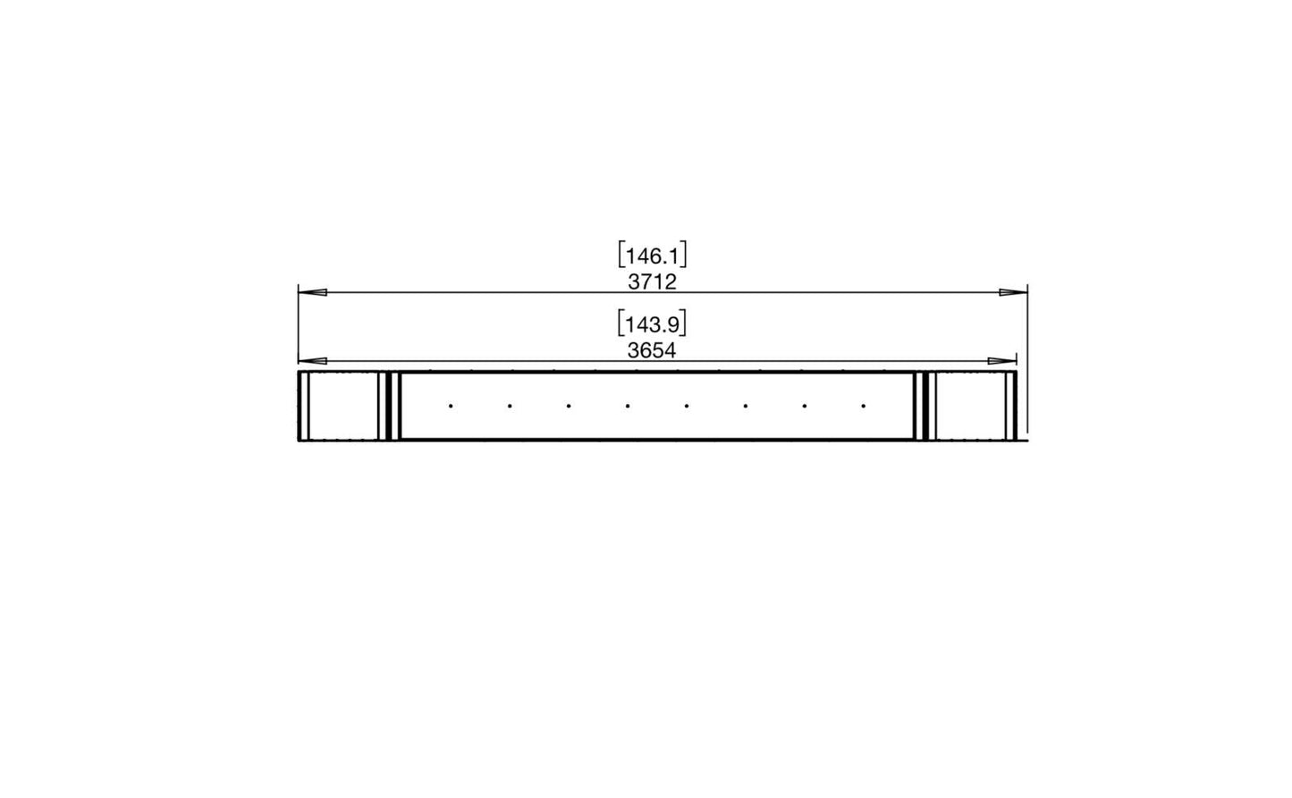 EcoSmart - Flex Fireplace 140PN.BX2 - Peninsula - Black