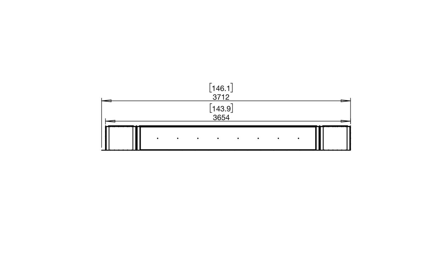 EcoSmart - Flex Fireplace 140RC.BX2 - Right Corner - Black