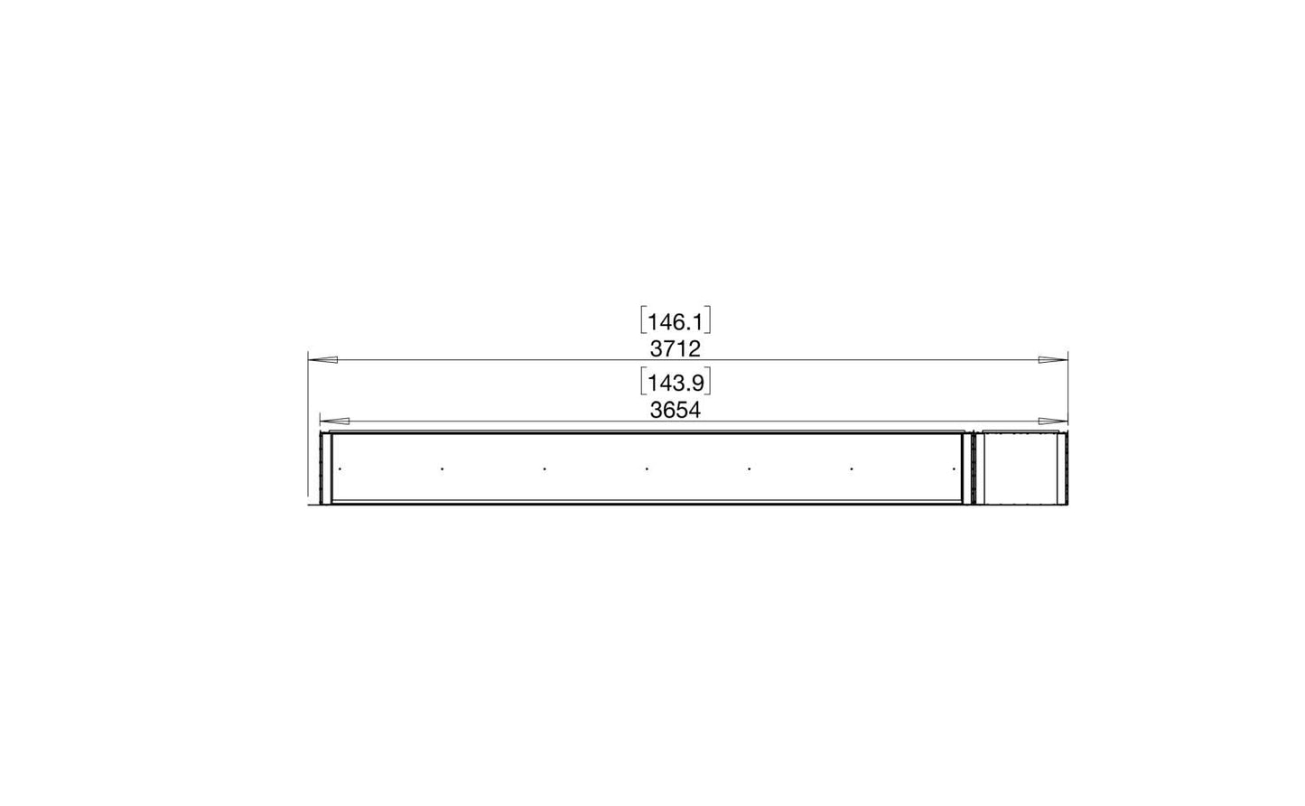 EcoSmart - Flex Fireplace 140RC.BXR - Right Corner - Black