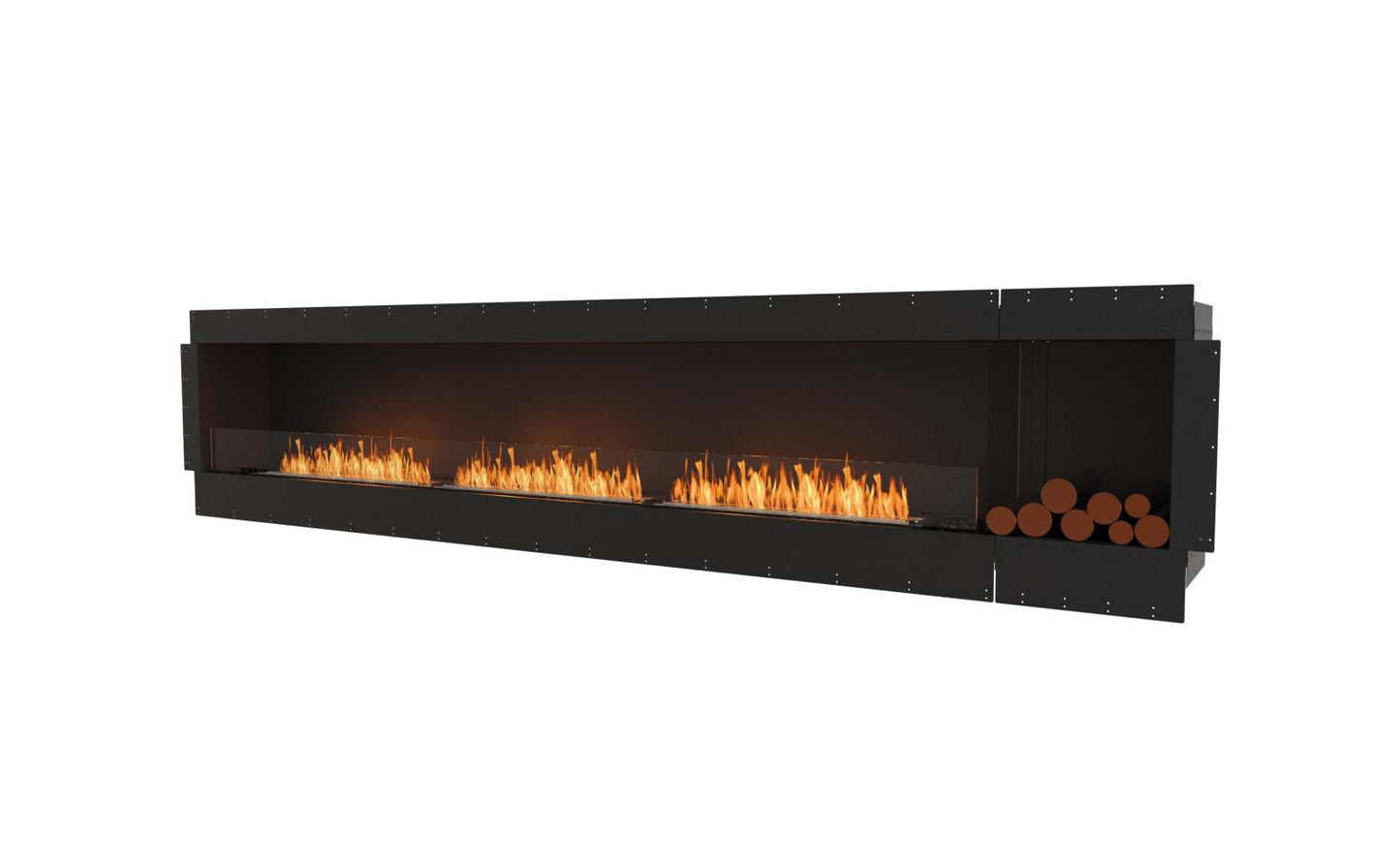 EcoSmart - Flex Fireplace 140SS.BXR - Single Sided - Black