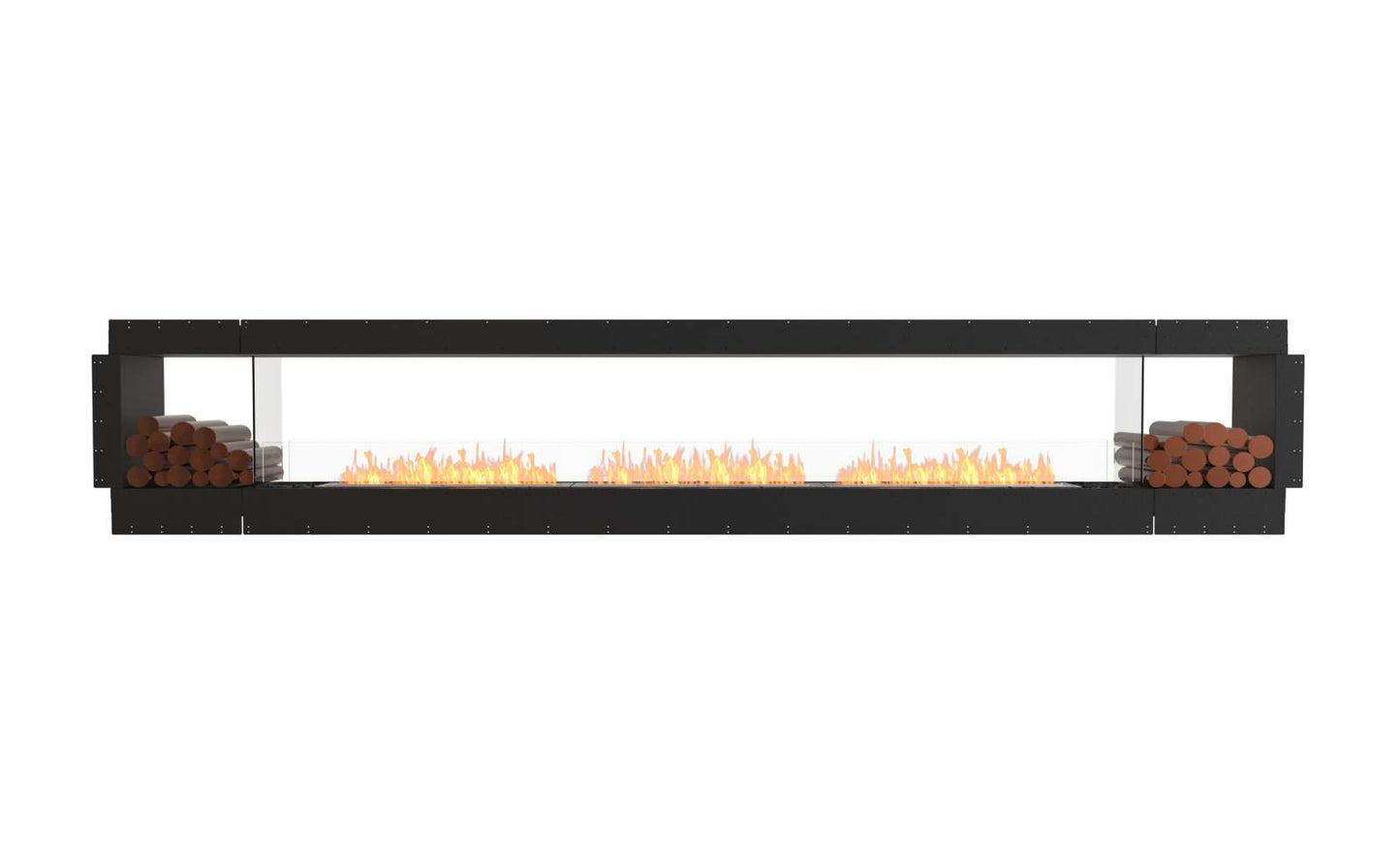 EcoSmart - Flex Fireplace 158DB.BX2 - Double Sided - Black