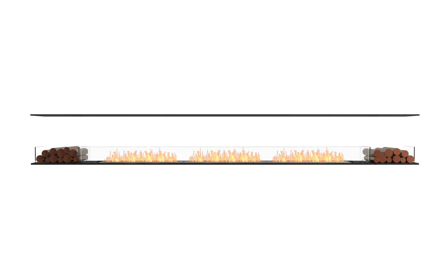 EcoSmart - Flex Fireplace 158IL.BX2 - Island - Black
