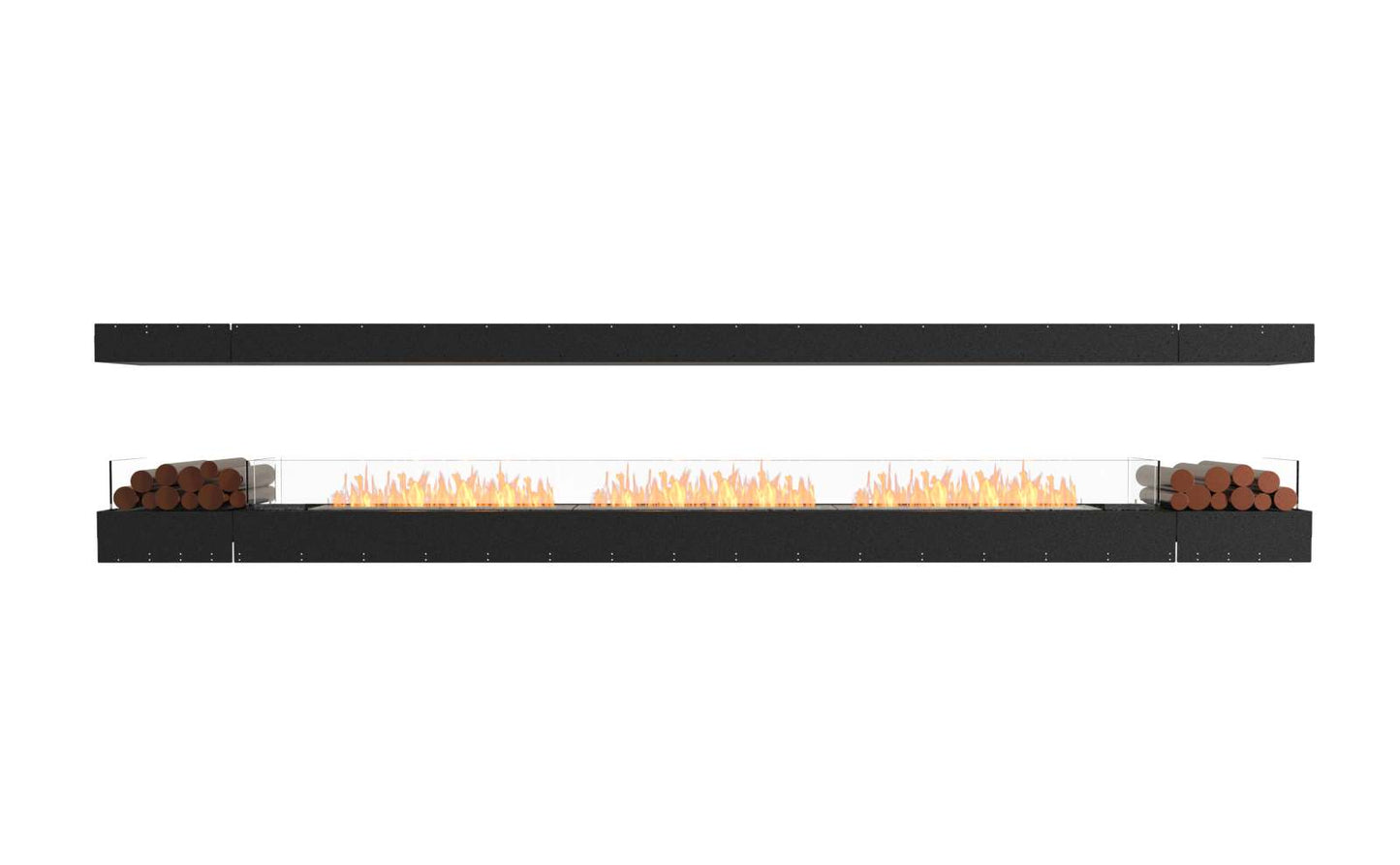 EcoSmart - Flex Fireplace 158IL.BX2 - Island - Black