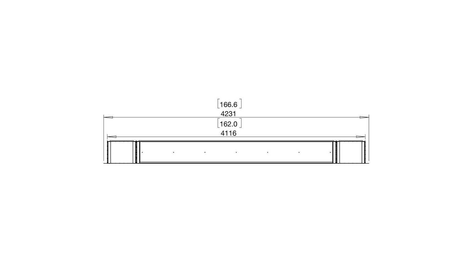 EcoSmart - Flex Fireplace 158SS.BX2 - Single Sided - Black