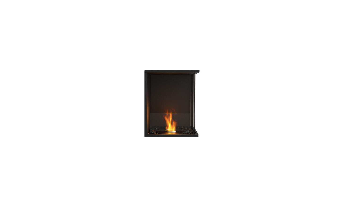 EcoSmart - Flex Fireplace 18RC - Right Corner - Black