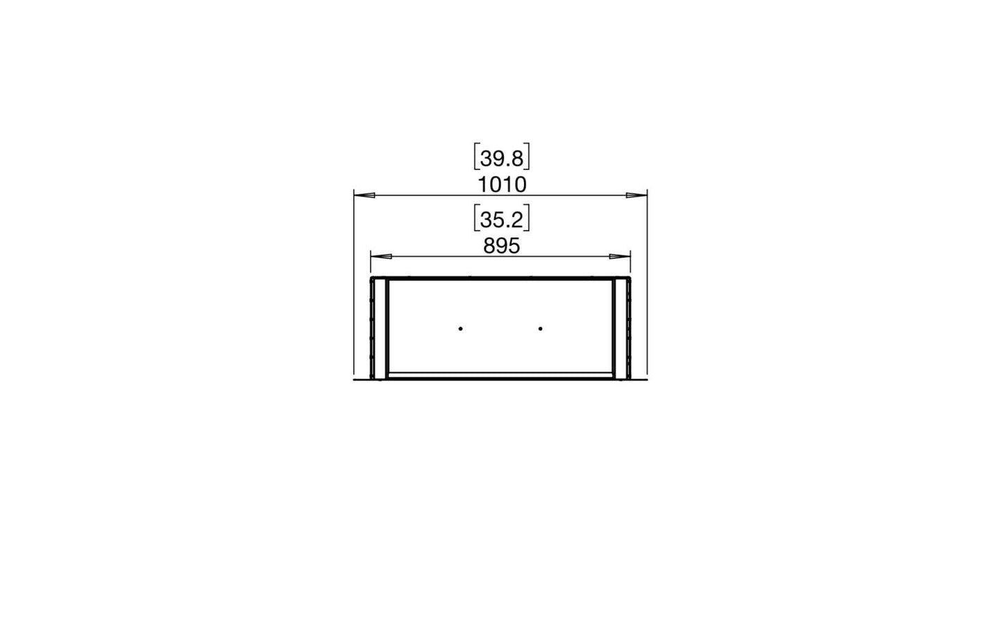EcoSmart - Flex Fireplace 32DB - Double Sided - Black