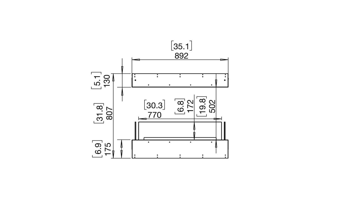 EcoSmart - Flex Fireplace 32IL - Island - Black