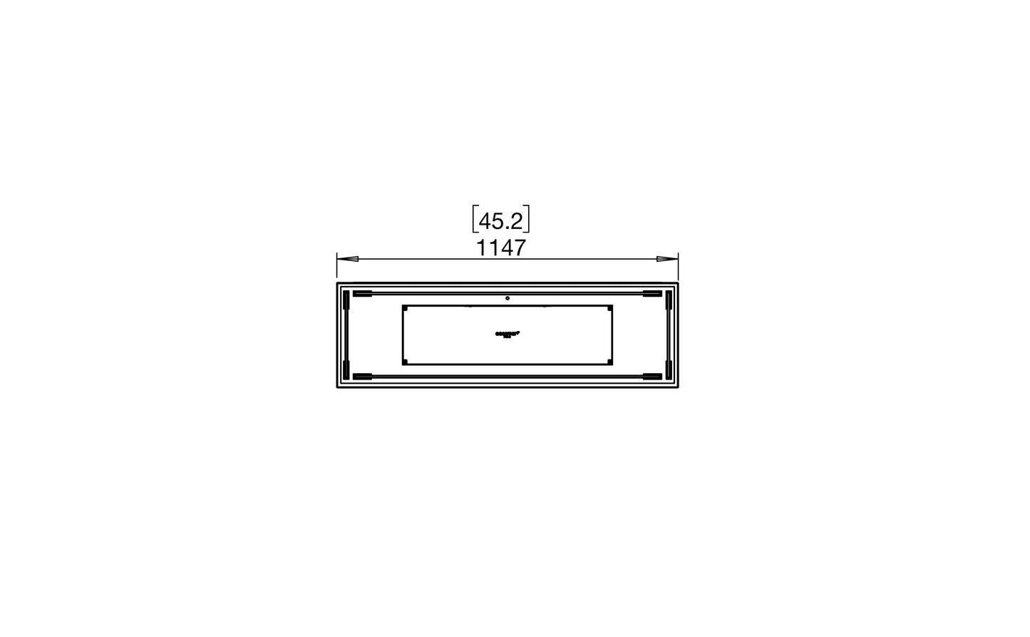 EcoSmart - Flex Fireplace 42BN - Bench - Black