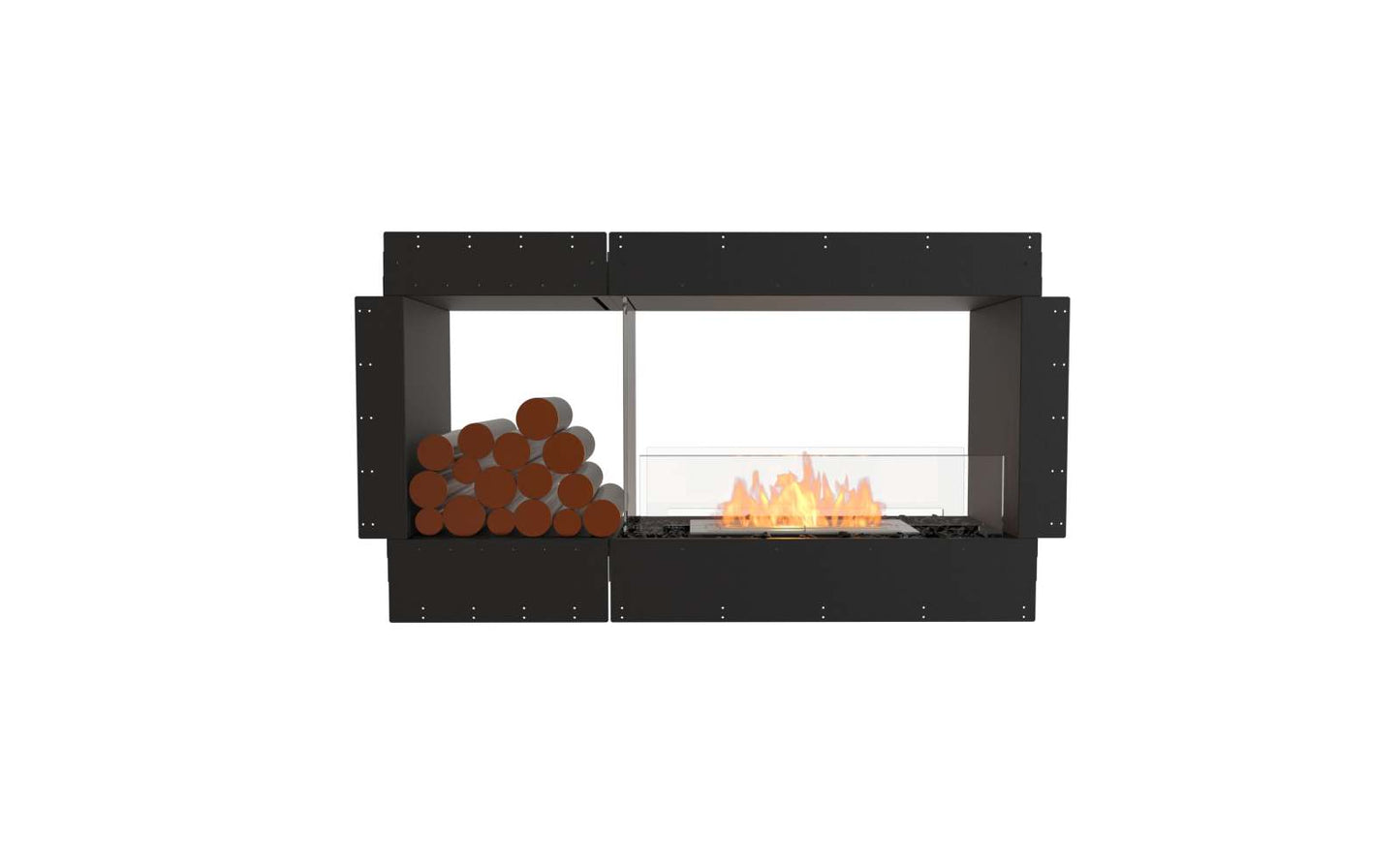 EcoSmart - Flex Fireplace 50DB.BX1 - Double Sided - Black