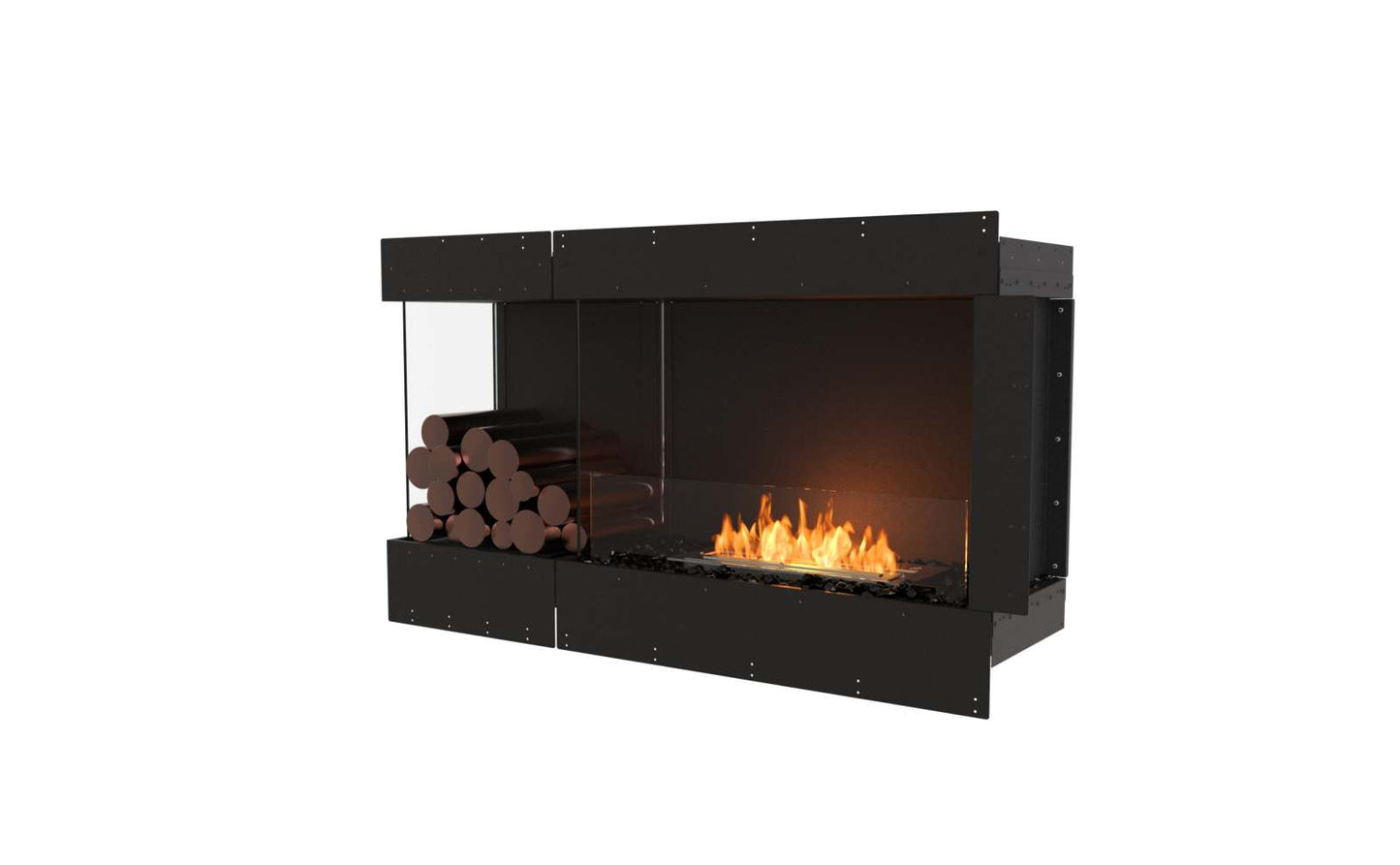 EcoSmart - Flex Fireplace 50LC.BXL - Left Corner - Black