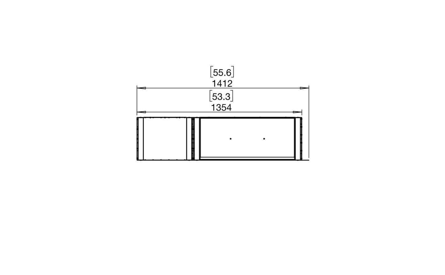 EcoSmart - Flex Fireplace 50PN.BXL - Peninsula - Black