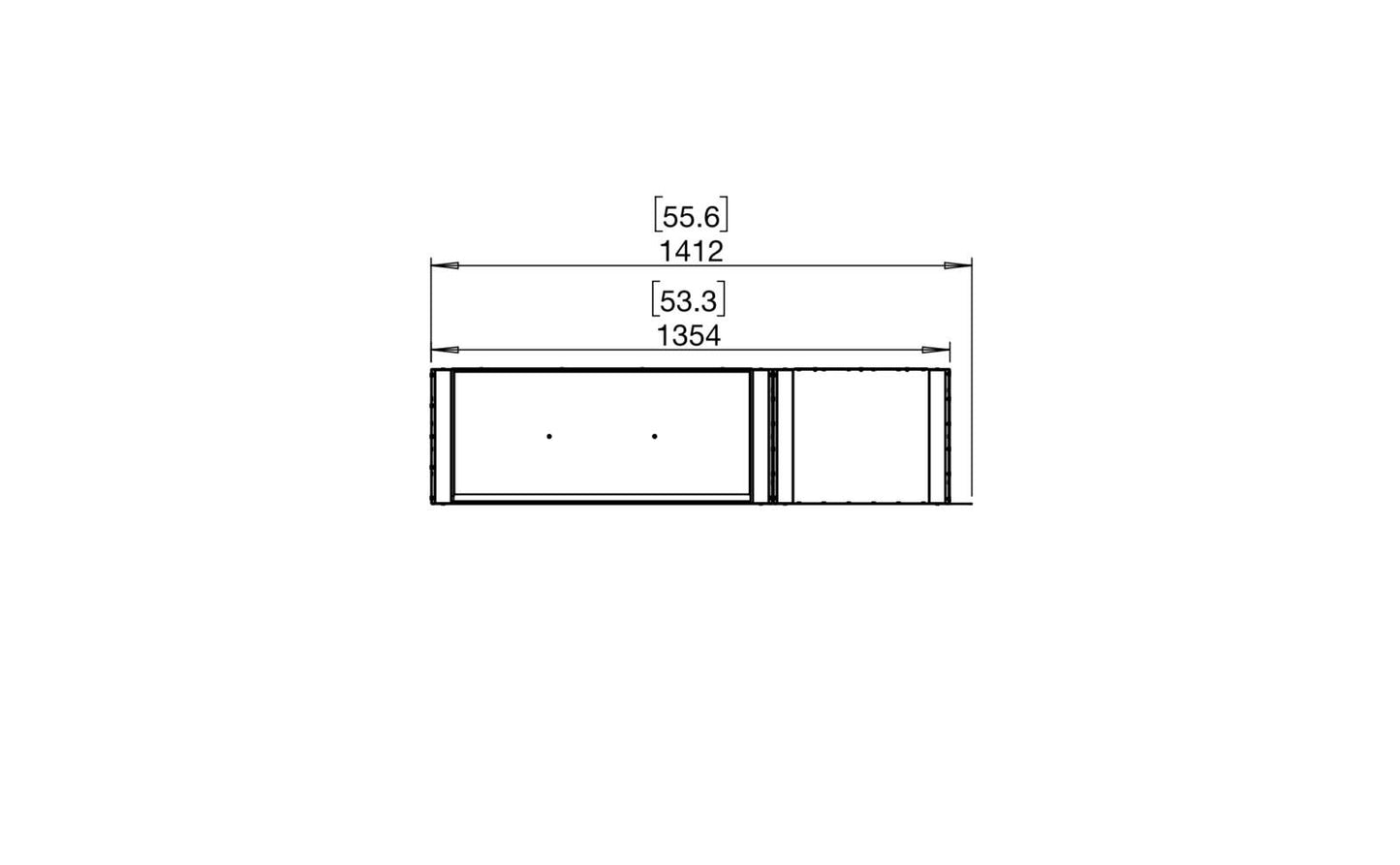 EcoSmart - Flex Fireplace 50PN.BXR - Peninsula - Black