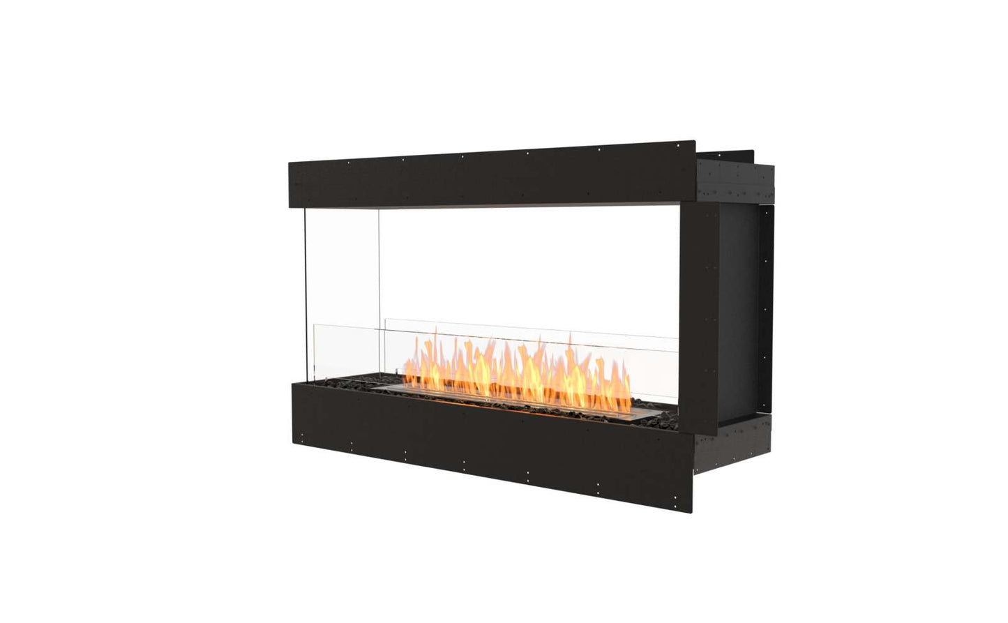 EcoSmart - Flex Fireplace 50PN - Peninsula - Black