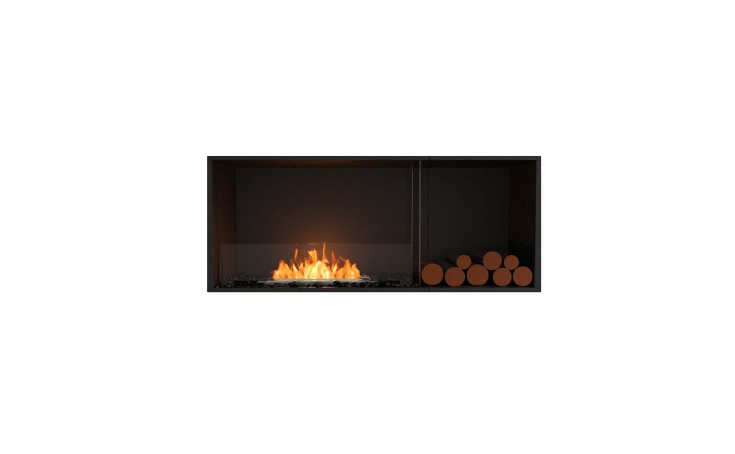 EcoSmart - Flex Fireplace 50SS.BXR - Single Sided - Black