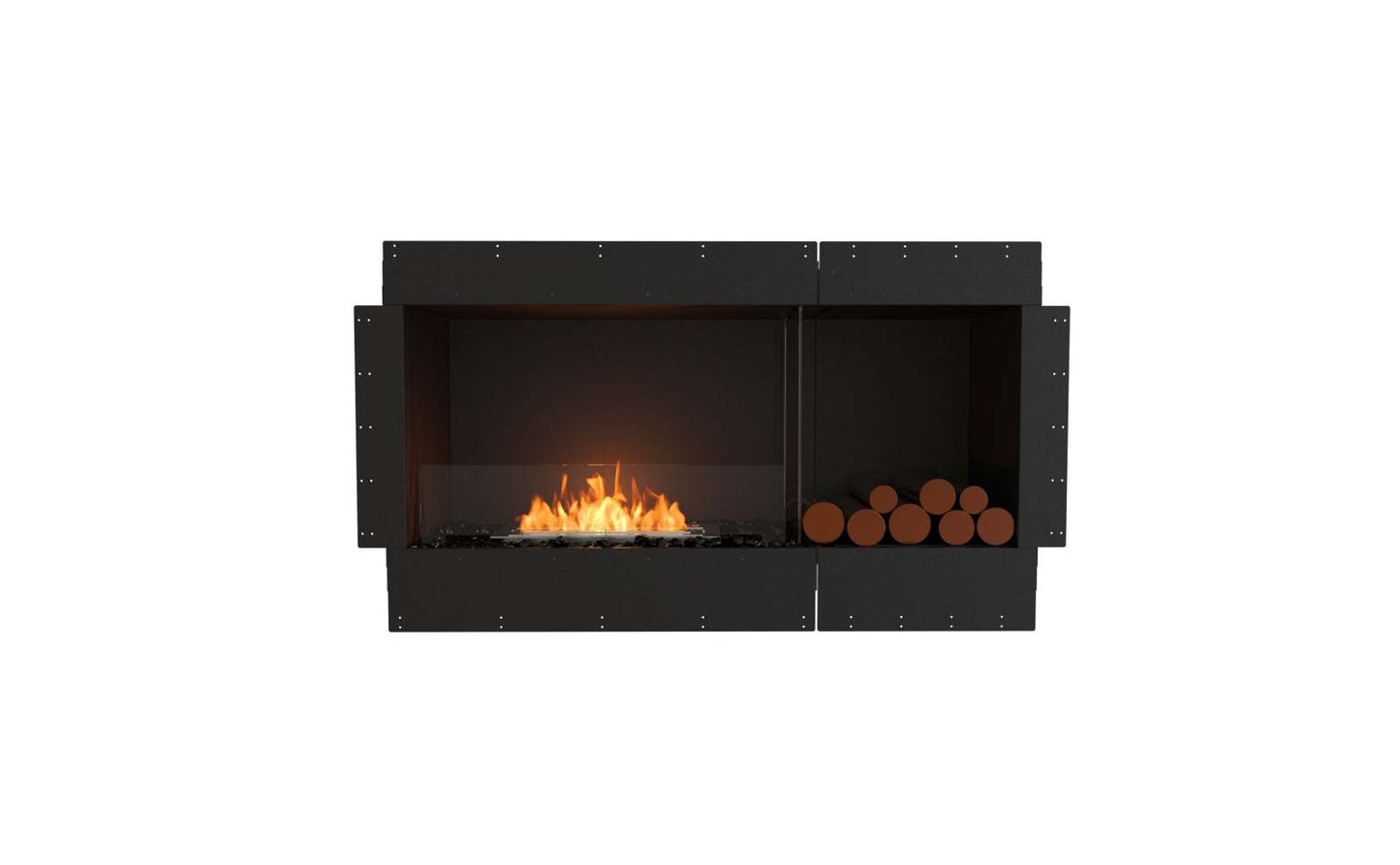 EcoSmart - Flex Fireplace 50SS.BXR - Single Sided - Black
