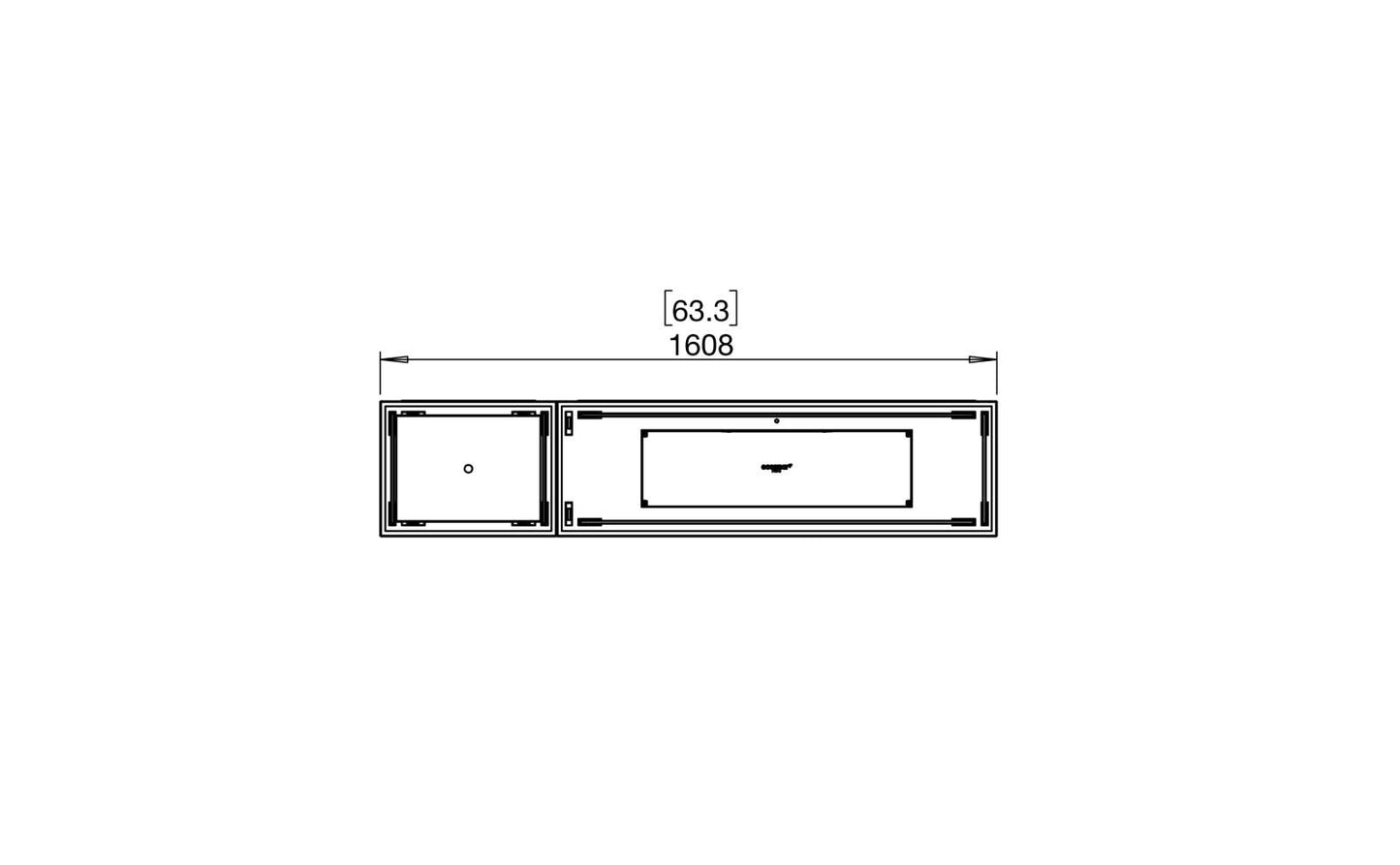 EcoSmart - Flex Fireplace 60BN.BX1 - Bench - Black