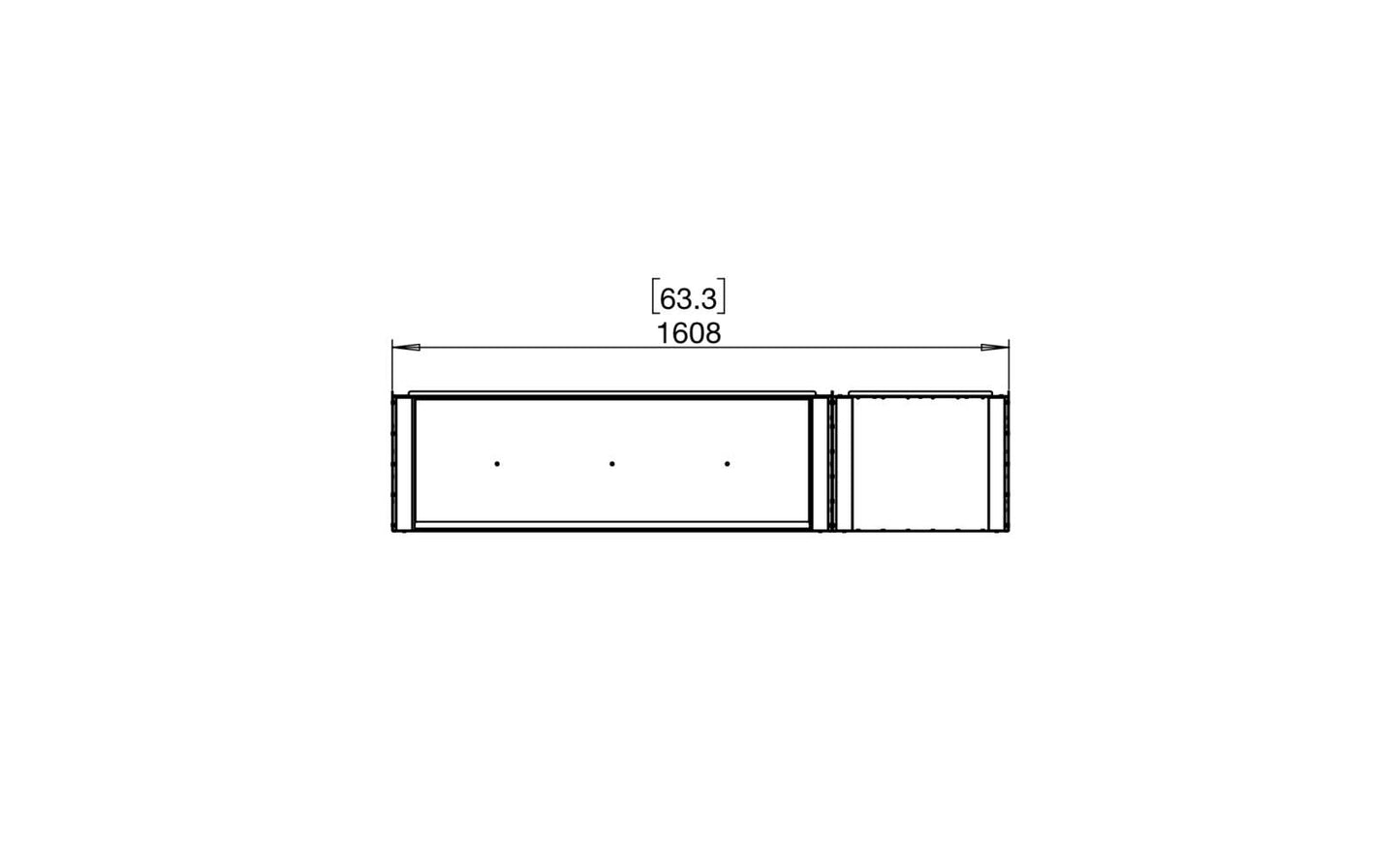 EcoSmart - Flex Fireplace 60BY.BXR - Bay - Black