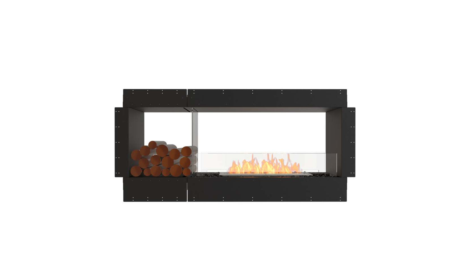 EcoSmart - Flex Fireplace 60DB.BX1 - Double Sided - Black