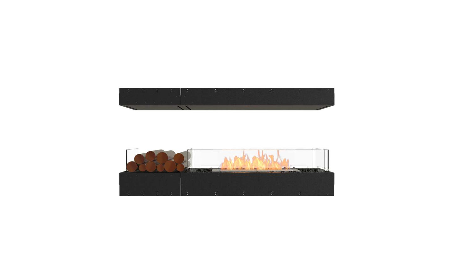 EcoSmart - Flex Fireplace 60IL.BX1 - Island - Black