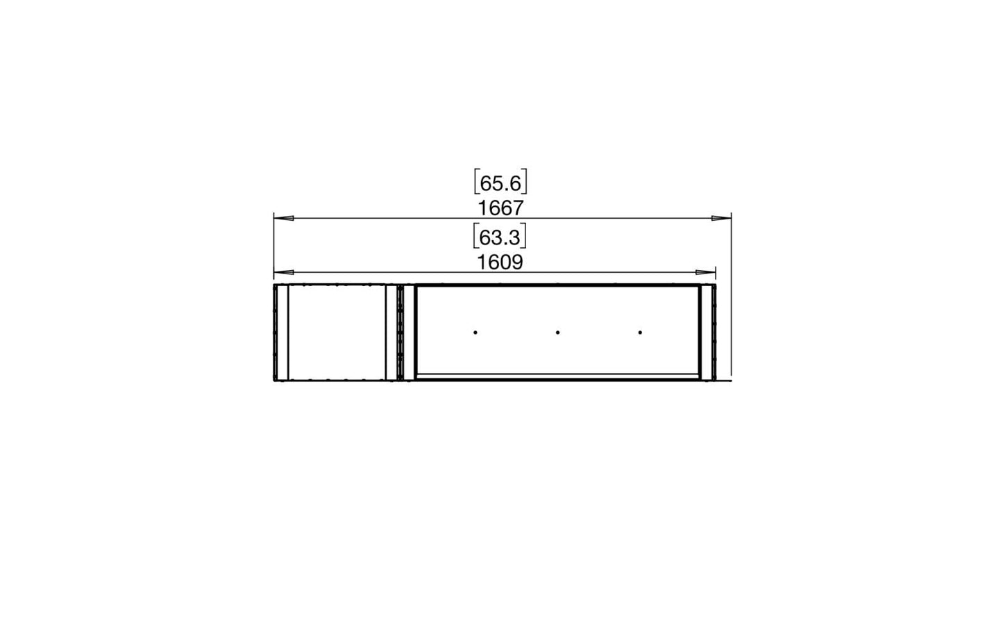 EcoSmart - Flex Fireplace 60PN.BXL - Peninsula - Black