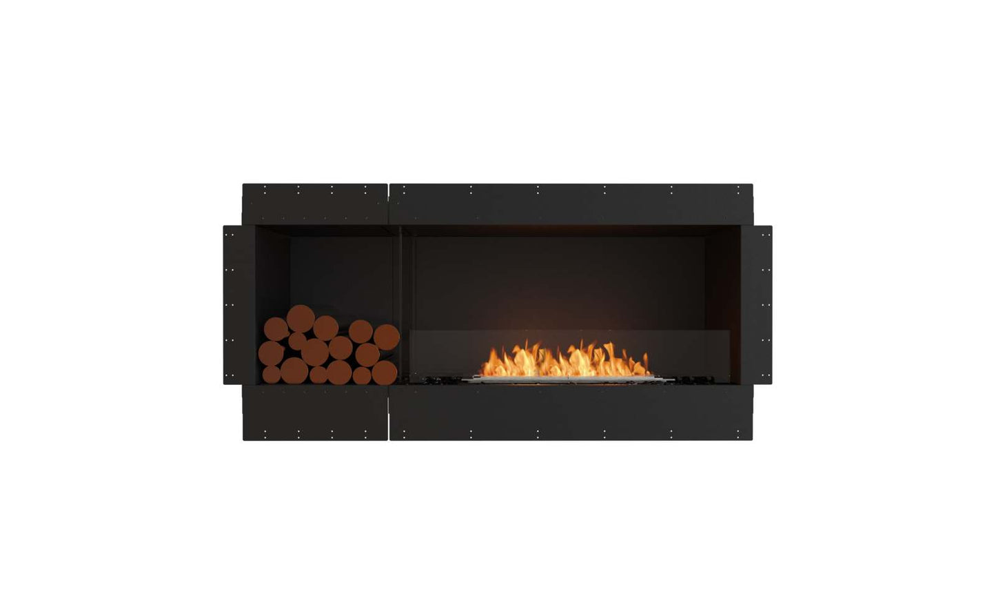 EcoSmart - Flex Fireplace 60SS.BXL - Single Sided - Black