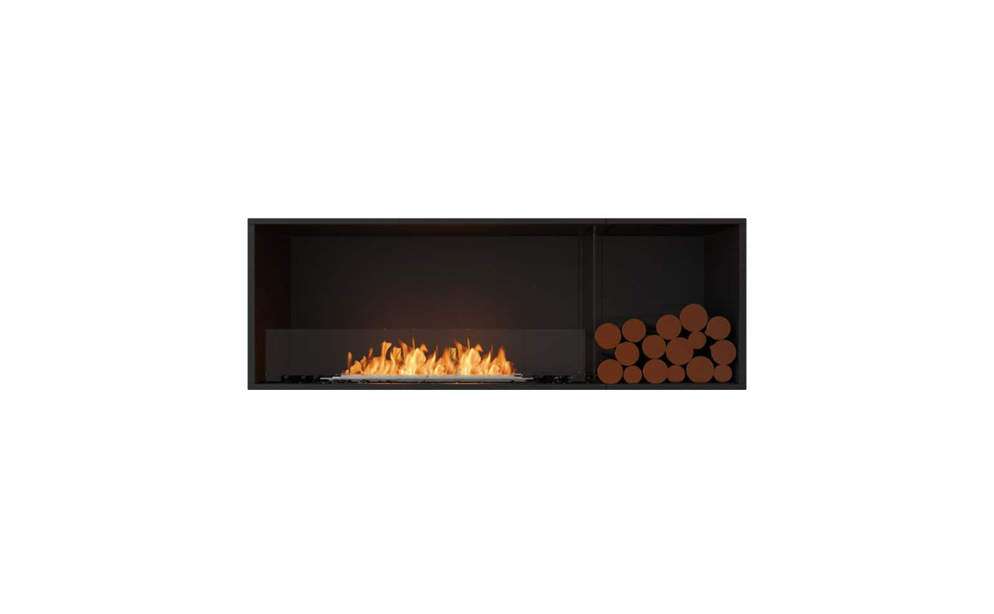 EcoSmart - Flex Fireplace 60SS.BXR - Single Sided - Black