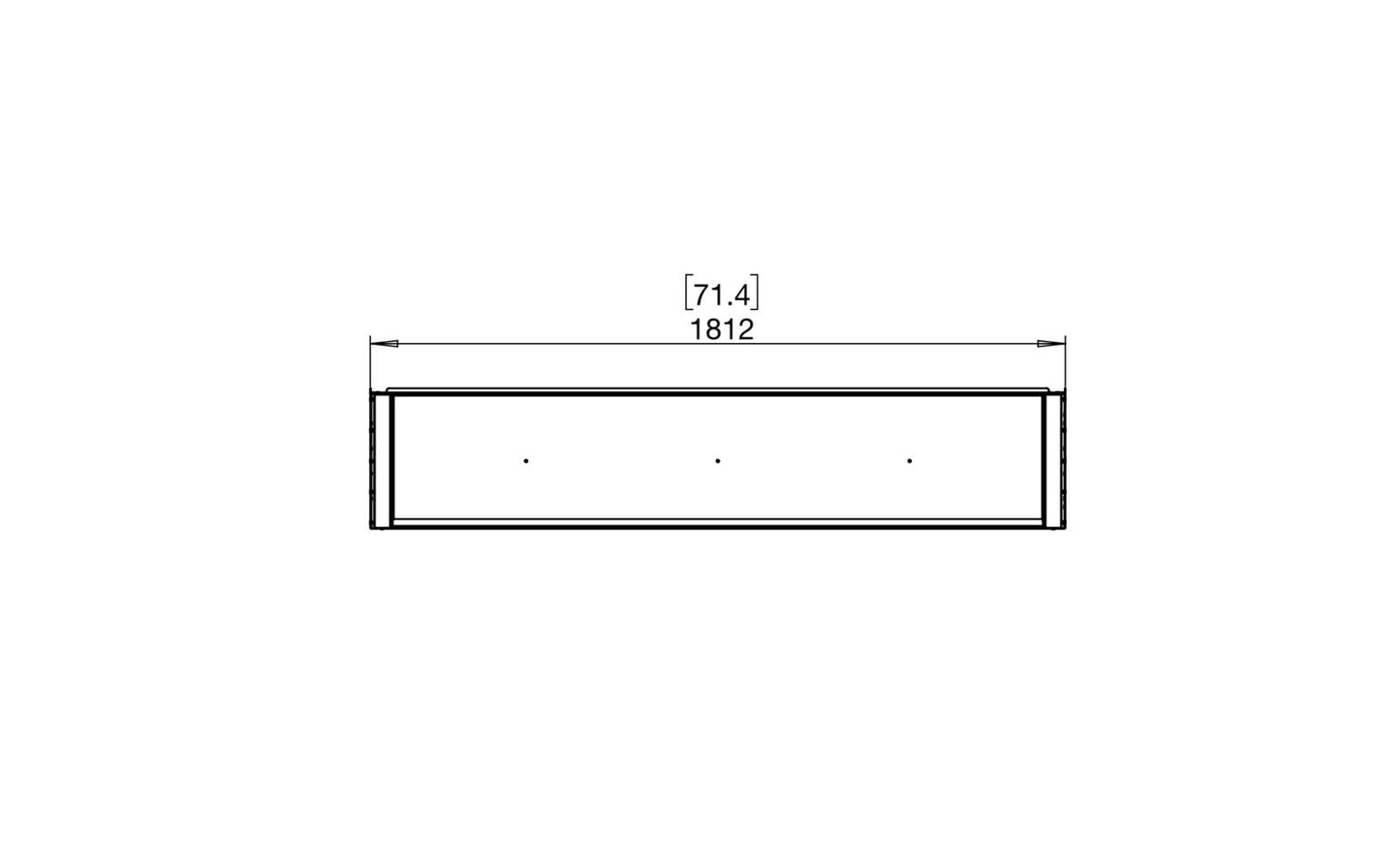 EcoSmart - Flex Fireplace 68BY - Bay - Black