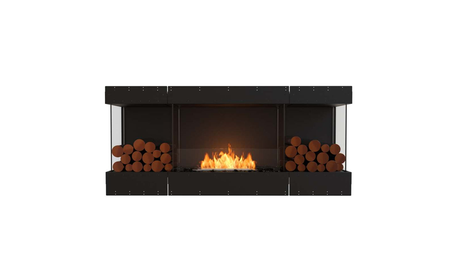 EcoSmart - Flex Fireplace 68BY.BX2 - Bay - Black