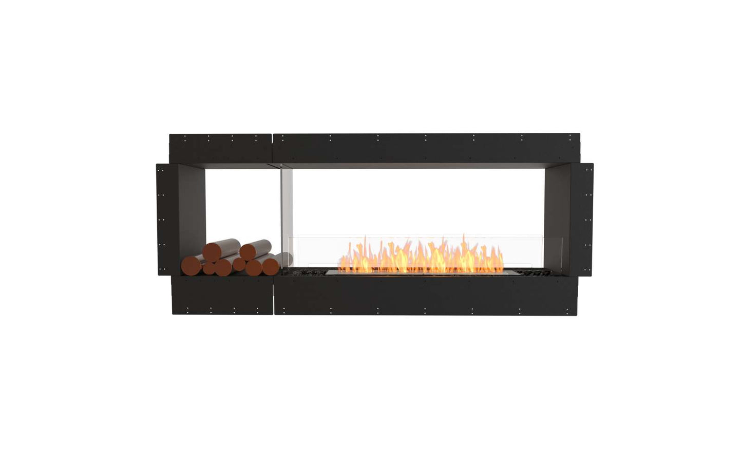 EcoSmart - Flex Fireplace 68DB.BX1 - Double Sided - Black