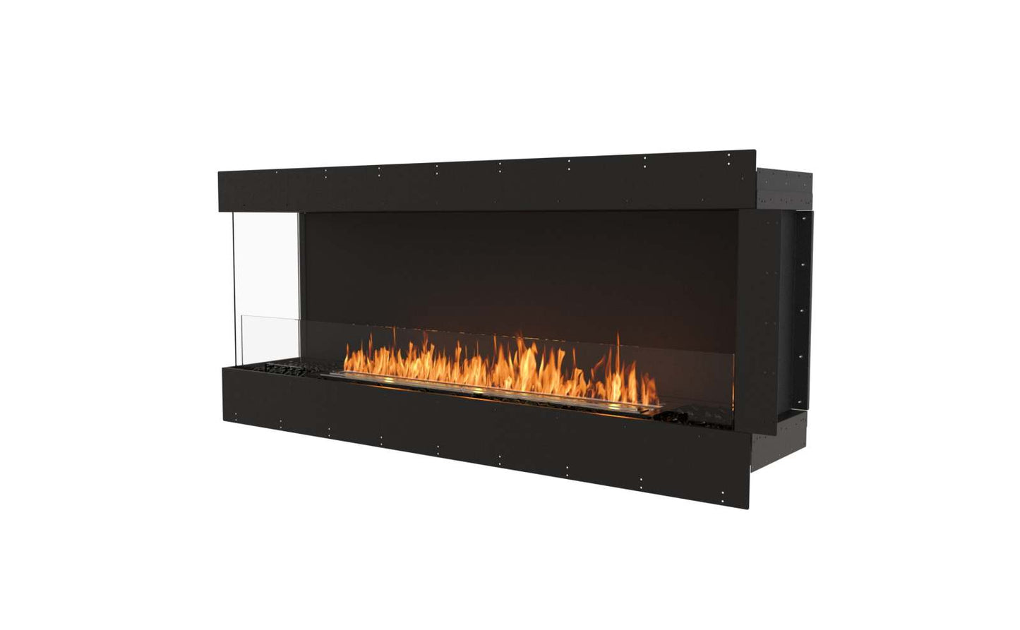 EcoSmart - Flex Fireplace 68LC - Left Corner - Black