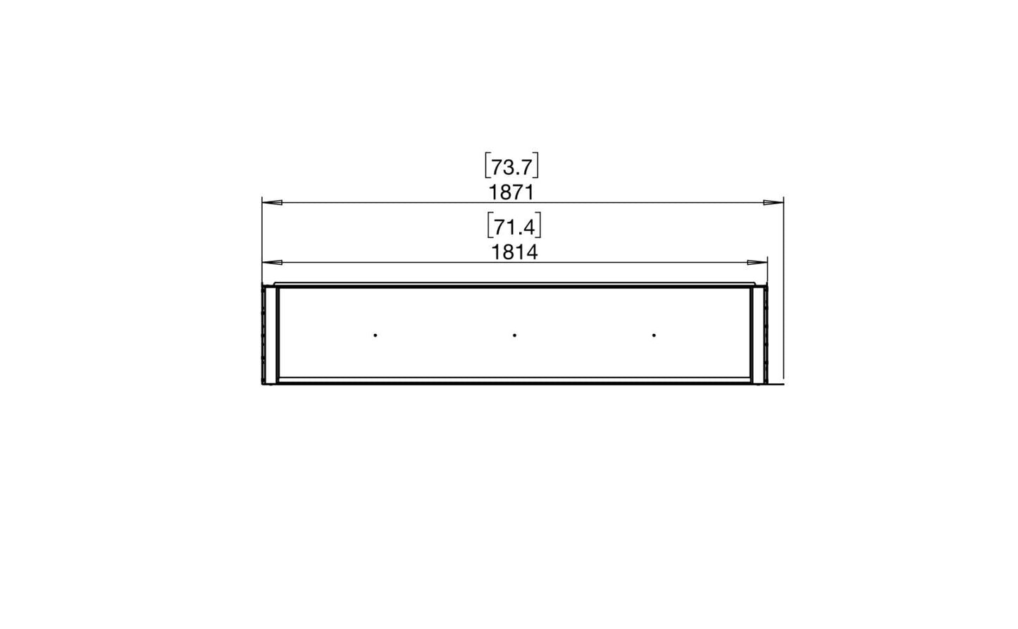 EcoSmart - Flex Fireplace 68LC - Left Corner - Black